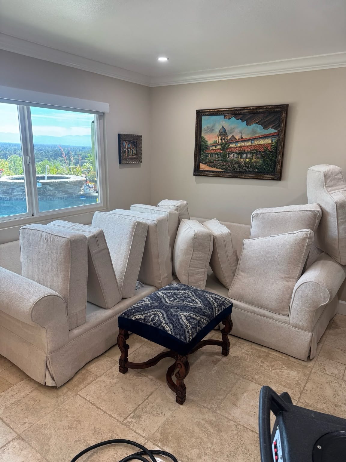 Upholstery cleaning after in Encino