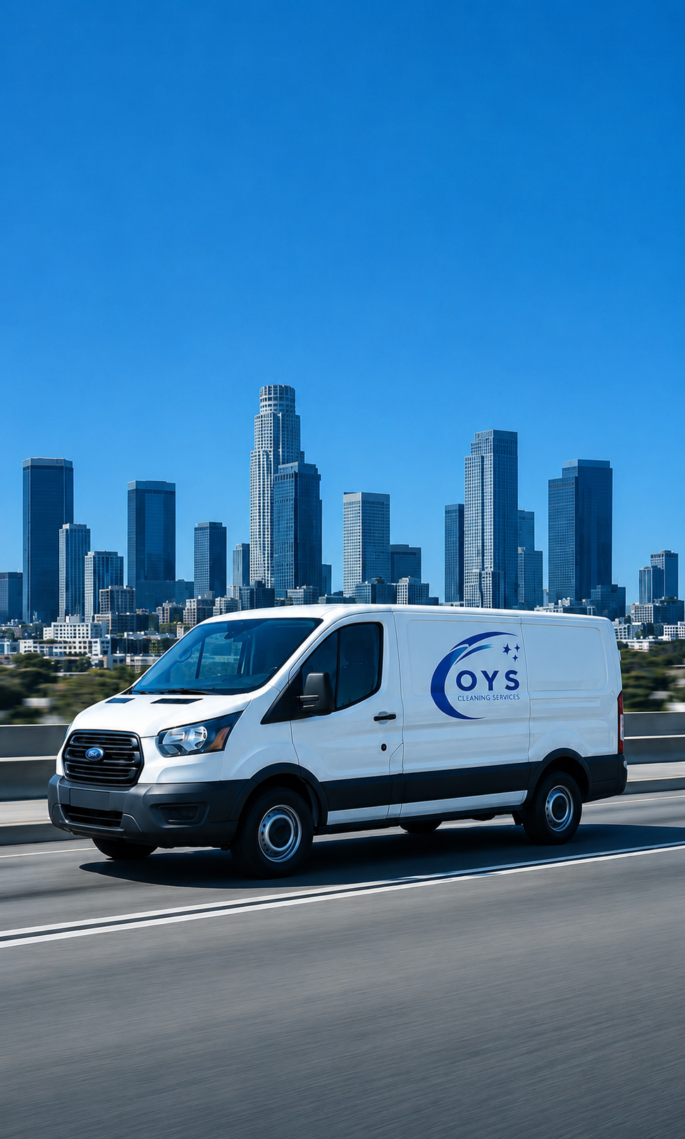 OYS Cleaning Services van serving Los Angeles